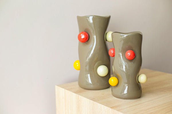 VASO DOTS CERÂMICA FENDI M - Cactos da Maricota