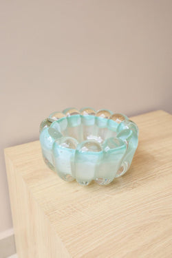 MURANO FRASCATI VERDE OPALINO 8x8CM Cactos da Maricota