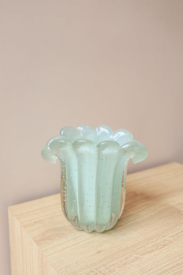 MURANO GARNIER VERDE OPALINO 17x17CM Cactos da Maricota