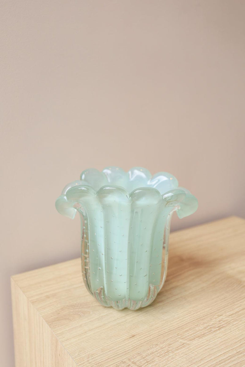 MURANO GARNIER VERDE OPALINO 17x17CM Cactos da Maricota