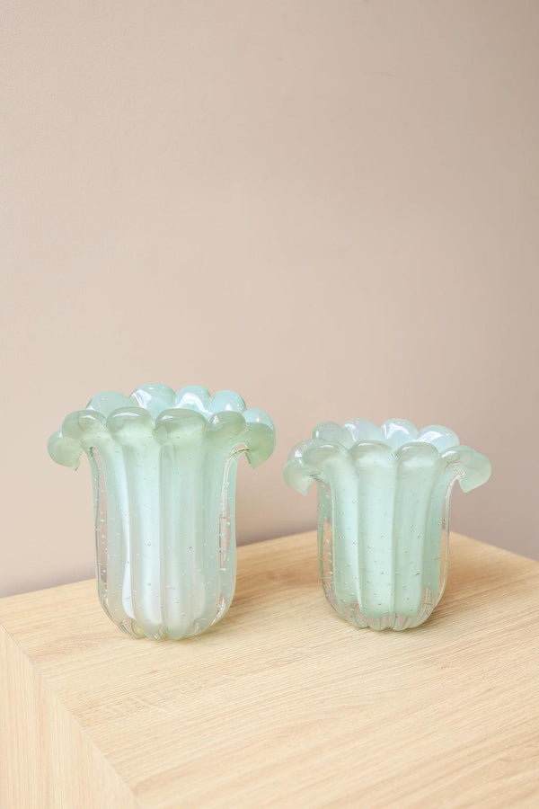 MURANO GARNIER VERDE OPALINO 20x20CM Cactos da Maricota