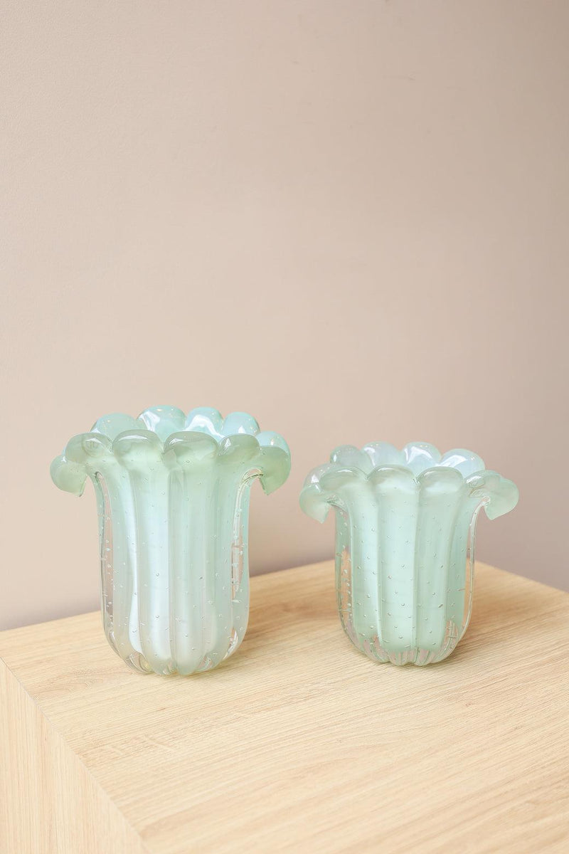 MURANO GARNIER VERDE OPALINO 20x20CM Cactos da Maricota